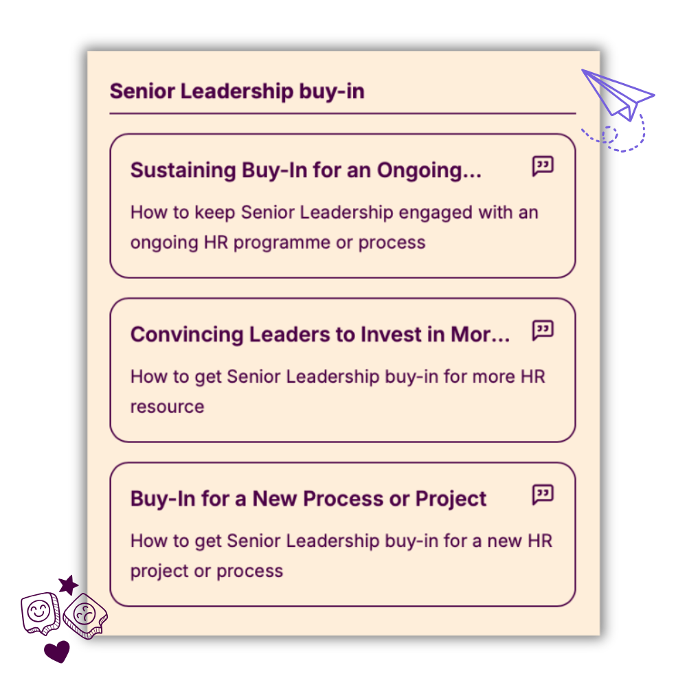 Thesmia senior leadership buy-in prompts