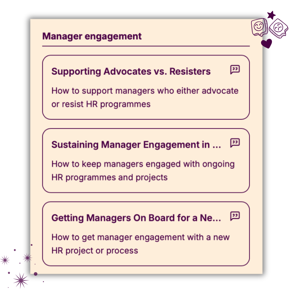 Manager engagement prompts